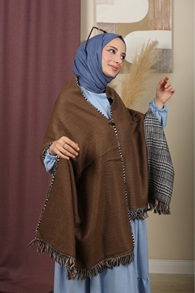 mim eşarp Şal de umăr în carouri cu două feţe