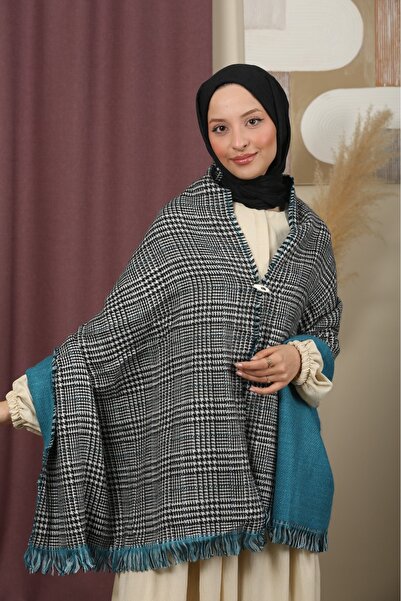 mim eşarp Şal de umăr în carouri cu două feţe