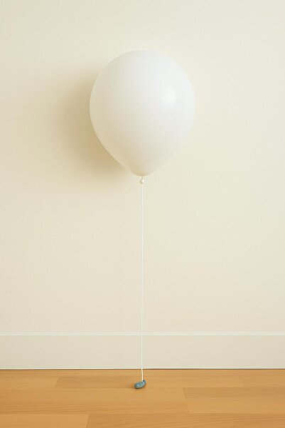 Balonsan بالون أبيض اللون 25 قطعة