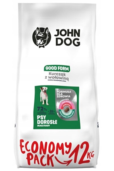 Other Hrană uscată JOHN DOG pentru câini de talie mică, PUI ȘI VITĂ, 12 kg