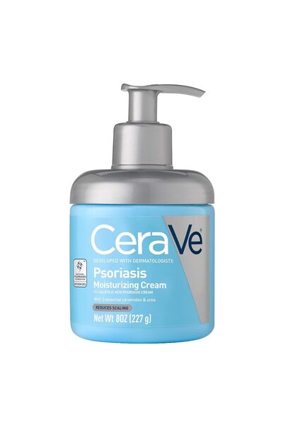 CeraVe Moisturizing Cream for Psoriasis Treatment, Salicylic Acid, Urea, Frag...