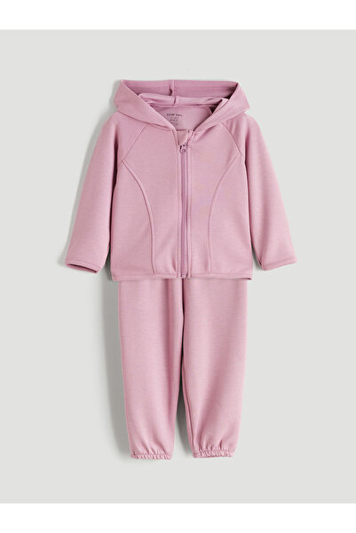 LC Waikiki Kapüşonlu Kız Bebek Eşofman