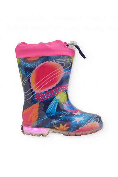 Tuc Tuc Uzay Desenli Kız Çocuk Işıklı Yağmur Çizmesi