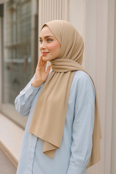 VIEN POLO شال قطني بدون نمط - غير قابل للانزلاق، لا يسبب التعرق، مناسب للاستخ...