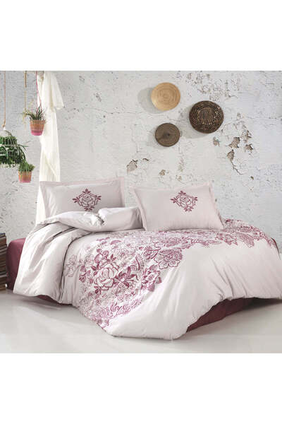 OEM Lenjerie de pat, 100% bumbac, "Venezia", ​​cu cu imprimeu, 4 bucăți