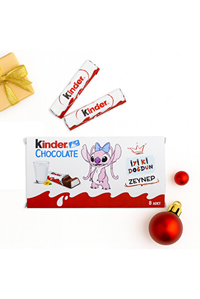 repro design Kişiye Özel İsimli Kinder Çikolata Kutusu – 8’li Orijinal Çikola...