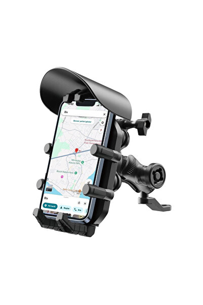 Epilons مرآة متصلة بالطاقة الشمسية ومقاومة للمطر 360 درجة °   حامل هاتف للدرا...