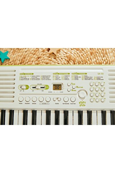 Casio SA-50 32 Mini-Keys Keyboard in White and Green