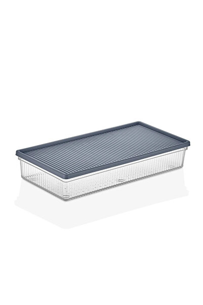 Fesya Home Frova 2 Pieces Refrigerator Organizer with Vacuum Sealed Lids 2 Lt Organizer