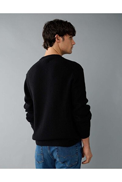 AMERICAN EAGLE AE Waffle Crew Neck Sweater