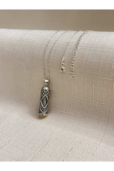 ED CAESAR CEVŞEN DUALI 925 AYAR GÜMÜŞ SİLİNDİR KADIN KOLYE