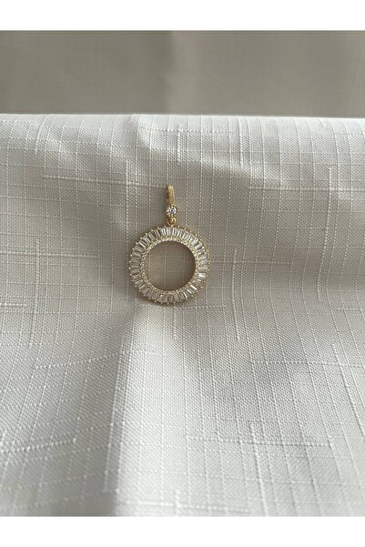 ED CAESAR ÇEYREK TAKILABİLEN BAGET TAŞLI 925 AYAR GÜMÜŞ KOLYE UCU