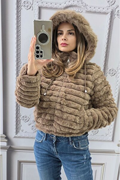 GLAMSI Women's 2-in-1 jacket with Hooded and zipper