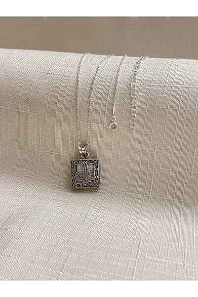 ED CAESAR CEVŞEN DUALI 925 AYAR GÜMÜŞ SİLİNDİR KADIN KOLYE