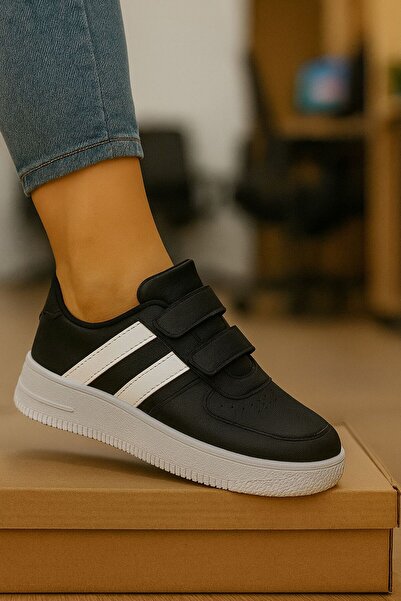 FLARF FlarfUnisex Çocuk Lastikli Ve Cırtlı Rahat Sneaker Spor Ayakkabı