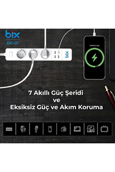 Epilons Vtn Bp-01 Wifi Yüksek Akım Korumalı Hızlı Şarj Özellikli Akıllı Priz