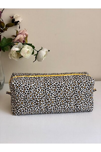 BABY KANGAROO حقيبة تصفيف الشعر كبيرة الحجم بنمط الفهد / منظم / حقيبة سفر