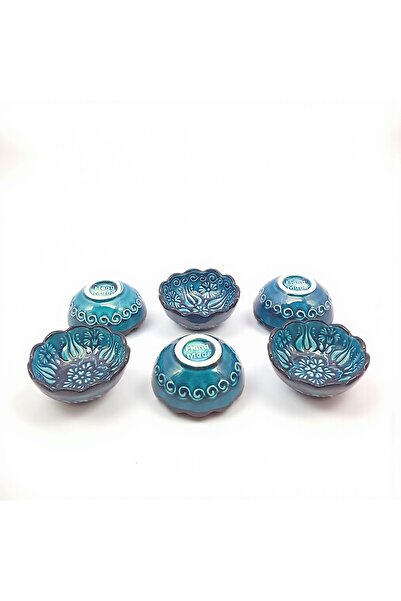 sharp&art Hand-Painted Ceramic Bowl World, Sauce, Snack, Jam Bowls, 10 Different Models, 8 cm