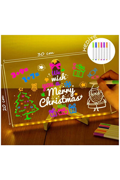 Epilons 12 Inc Led Işıklı Çizim Tahtası Ayarlanabilir Stant Ve Kalemleri İle ...