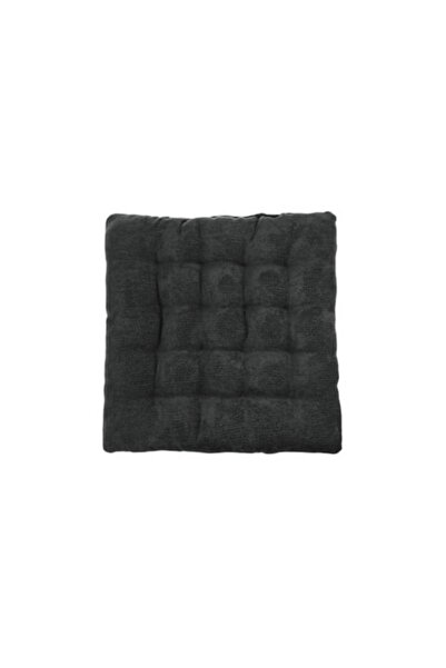 OEM Pernă decorativă pentru șezut, model chenilă, neagră, 40x40cm