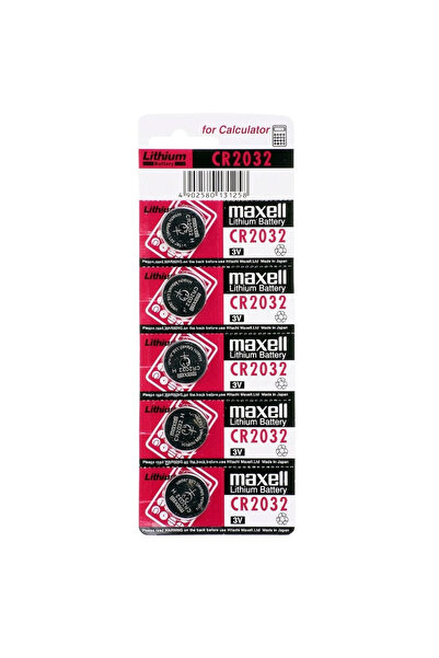 Epilons Maxell Cr2032 3V Lityum Düğme Pil 5'Li Paket