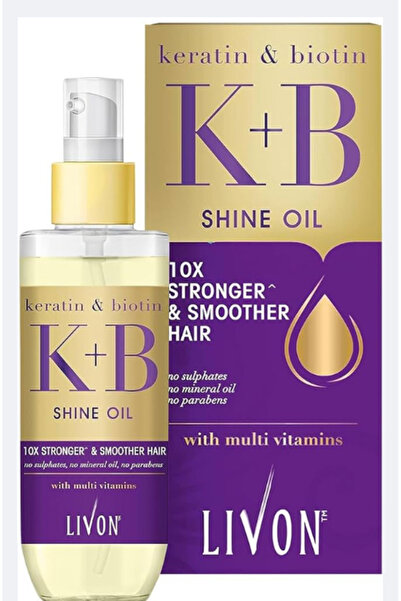 Livon زيت سيروم الكيراتين والبيوتين لتنعيم الشعر لشعر أقوى وأكثر نعومة 100 مل
