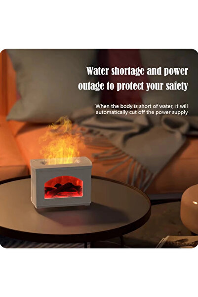 Epilons Fireplace Air Humidifier Aromatic Room Fragrance 270 Ml Diffuser Steam Machine