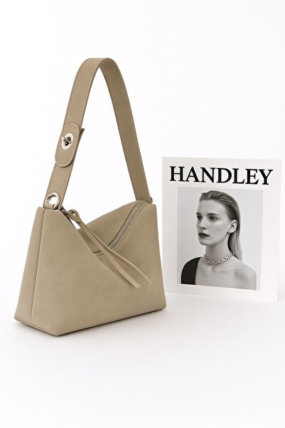 Handley Geantă de umăr Elite cu detalii din piele de căprioară – Design elega...
