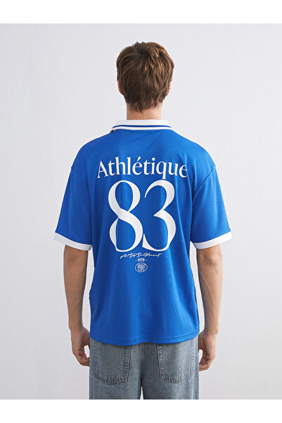 LC Waikiki Ανδρικό μπλουζάκι Vision New Season Polo Neck με τύπωμα