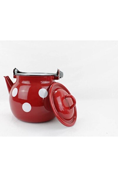 OEM Tea Kettle with Lid 3.5L Red with White Dots