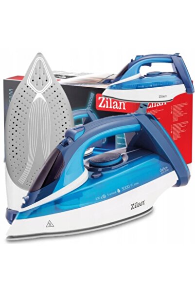 Zilan ZLN2908 Steam Iron, Blue, 3000W, Ceramic Sole, Adjustable Temperature