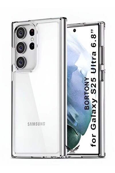 BORTONY جراب شفاف مقاوم للصدمات ومضاد للاصفرار لهاتف Samsung Galaxy S25 Ultra...