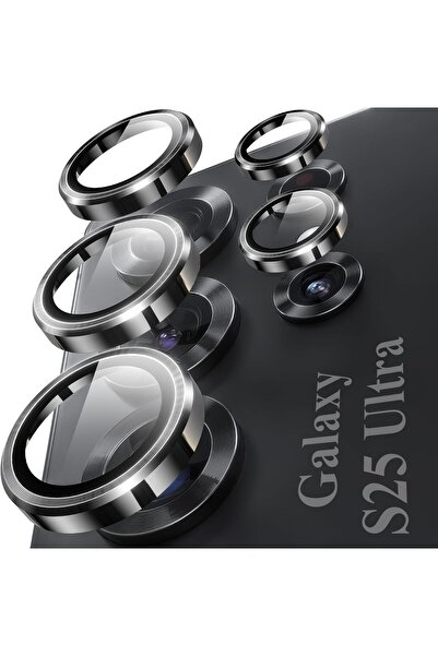 Kipgsm Galaxy S25 Ultra Uyumlu Reflective Safir Lens Koruyucu Parlamaz Leke T...