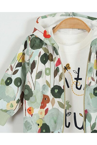 VOY KİDS Baby Girl Raincoat Hooded, 3 Piece Seasonal Top and Bottom Set L 3-6-9-12-18 Months