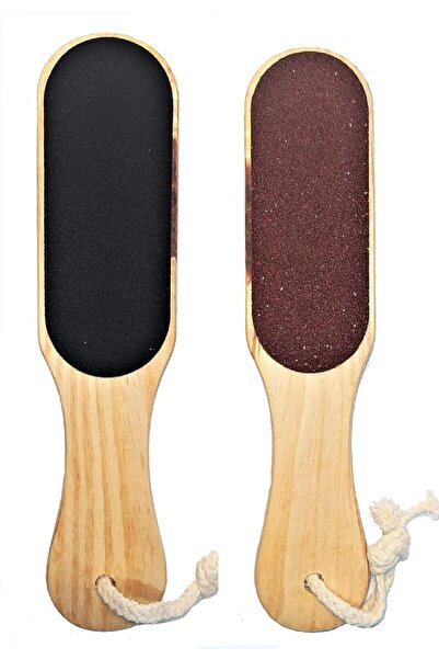 Choice Double-sided foot file with wooden handle