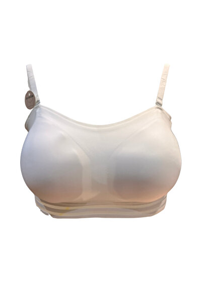 BUTİK1AVM Seamless Wire-Free Invisible Bra Removable Cup Adjustable Strap Non-Marking