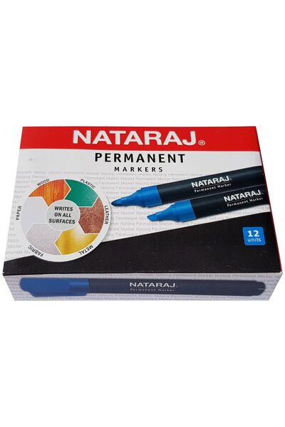 Nataraj Natraj Permanent Marker 12 Blue