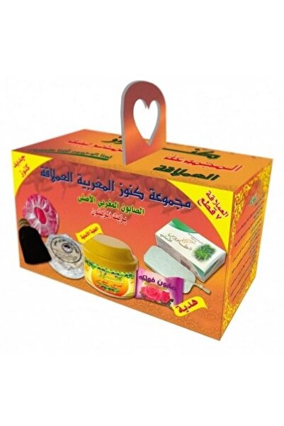 Generic مجموعة صابون مغربي من "كنوز" تحتوي على صابون مغربي وصابون بالورد والكريم.