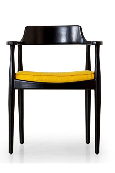 Bella Ahşap Kollu Modern Yemek Sandalyesi/Cafe Sandalyesi/Mutfak Sandalyesi