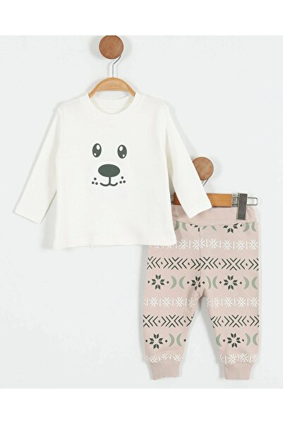 VOY KİDS Baby Boy Knitwear Cardigan Seasonal 3-6-9-12-18 Months Stylish 3 Piece Baby Set