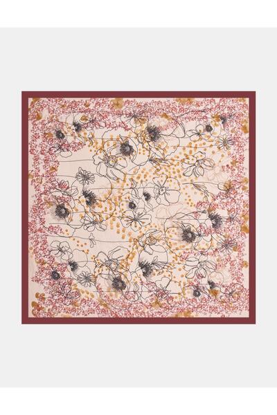 KYR Eșarfă din viscoză cu model Karma, prune