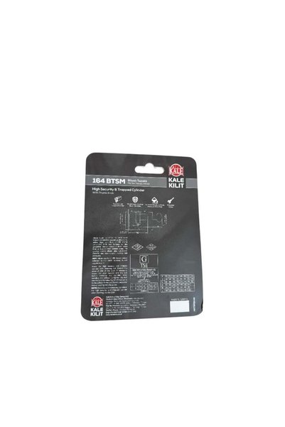 Kale Kilit Kale 164 BTSM Bilyalı Tuzaklı Mandallı Antrasit Silindir 68MM Özel Seri