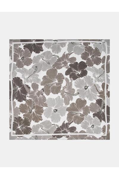 KYR Κασκόλ από βισκόζη με σχέδιο κρίνο, καπνιστό