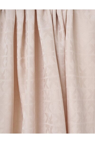 Kayra Viscose Shawl with Large Logo Detail Stone