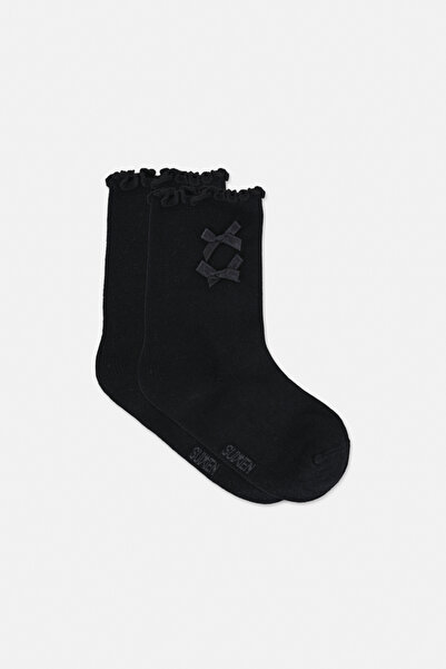 SUWEN Double Lace Detailed Socks