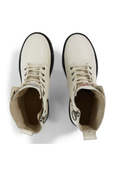 Tommy Jeans Γυναικεία Μπότες EN0EN02305 Λευκά