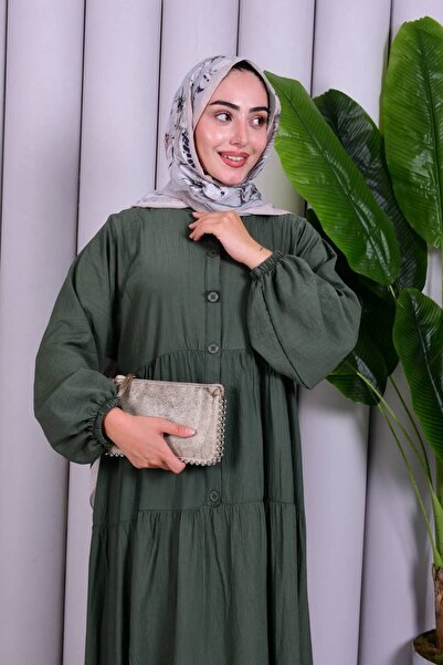 MİSS M.A.T FASHİON Alaçati Strawberry Fabric Oversize Comfortable Dress