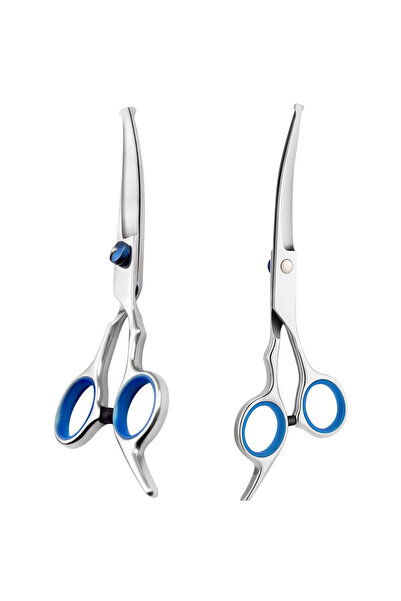 Fish & Paws Professional curved dog and cat grooming scissors ®