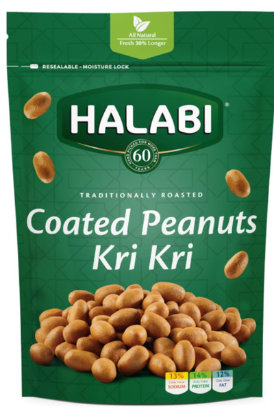 Halabi كريكري فول سوداني (12 × 90 جم) عبوة من 5 قطع