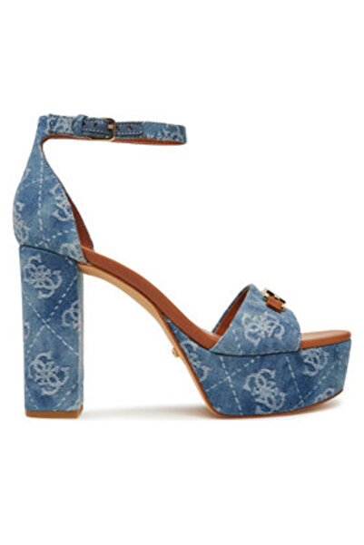 Guess Γυναικεία Σανδάλια Μπλε FLJSE2FAL03